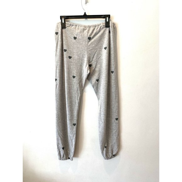 New Chaser Tiny Heart Joggers in Heather Grey - Picture 11 of 12